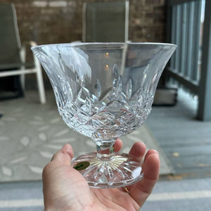 WATERFORD CRYSTAL LISMORE 5 INCH FOOTED BOWL LEAD CRYSTAL NEW WITH TAGS  IN BOX